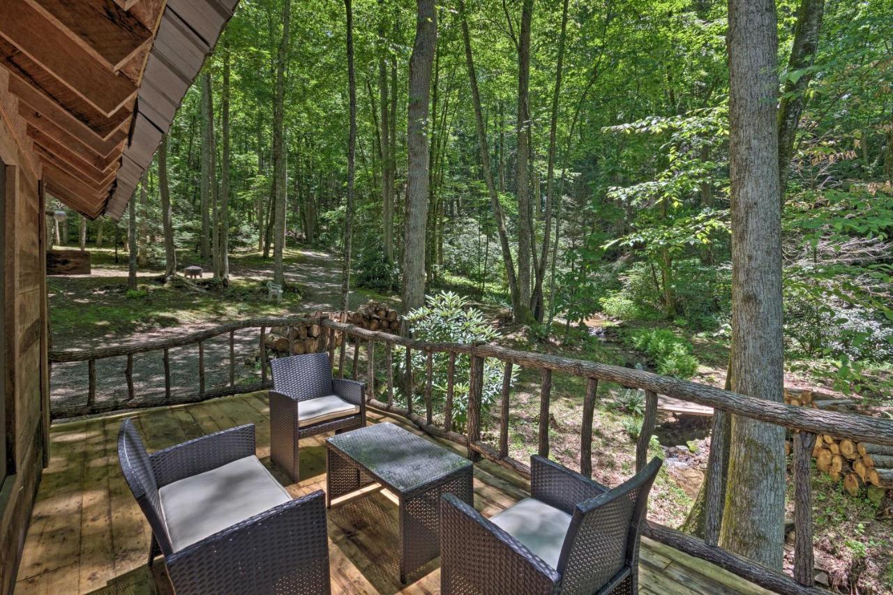 Creekside Cabin With Deck In Pisgah Forest! Barnardsville Exterior photo